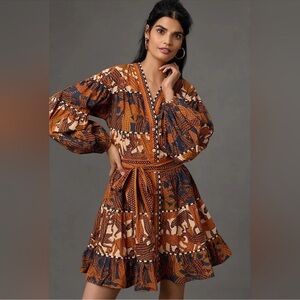 Farm Rio Leopard Print Dress